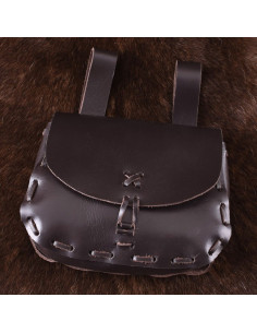 Medieval bag in cowhide 2