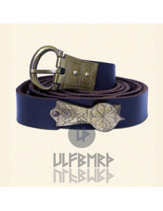Medieval ornate leather belt