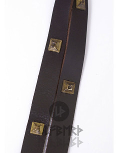 Medieval ornate leather belt 2