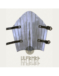 Leather bracelet with metal straps 2