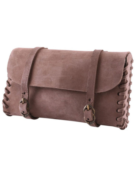 Medieval bag with two buckles