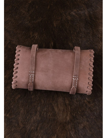 Medieval bag with two buckles