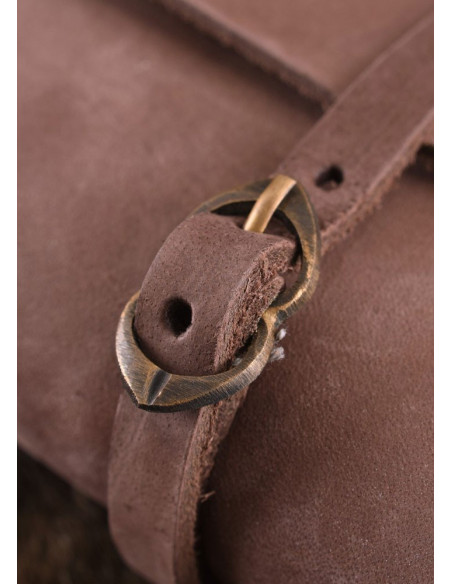 Medieval bag with two buckles