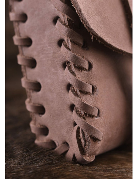 Medieval bag with two buckles