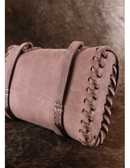 Medieval bag with two buckles