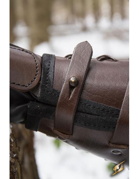 Leather gauntlet, left arm (1 ct.)