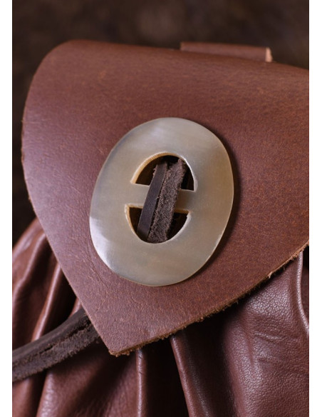 Medieval Geldkatze bag brown leather... Medieval Geldkatze bag brown leather...