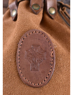 Celta suede leather bag with drawstring 2