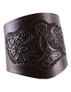 Thor's Hammer short bracelet-wrist with laces