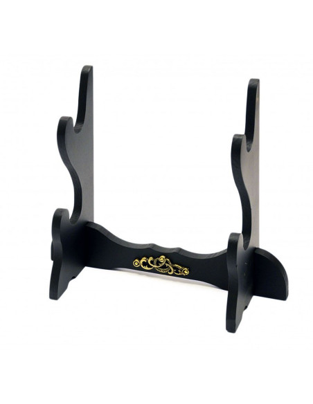 Desktop gun rack for 2 katanas