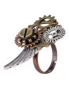 SteamPunk Angel Wing Adjustable Ring