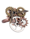 Adjustable Ring SteamPunk Gears Clock