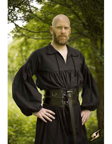 Wide medieval belt, double closure