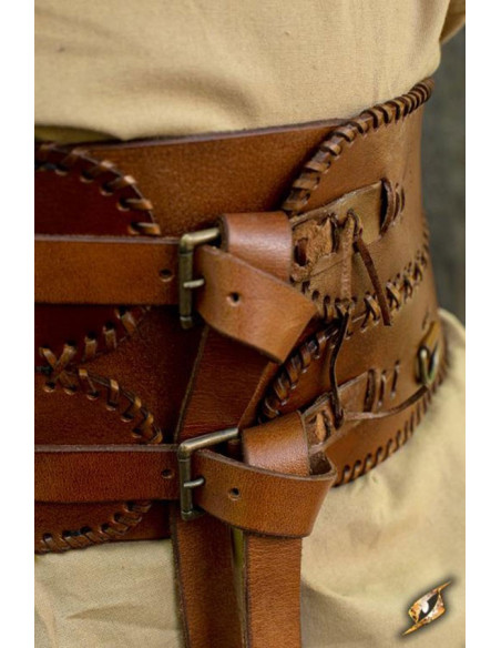 Wide medieval belt, double closure Wide medieval belt, double closure