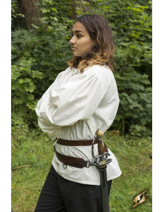 Double medieval belt with baldric