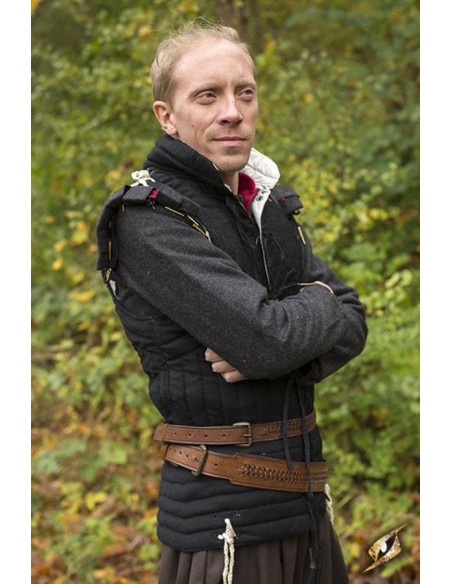 Braided medieval belt with baldric