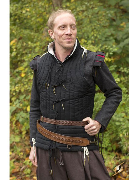 Braided medieval belt with baldric