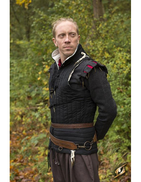 Braided medieval belt with baldric