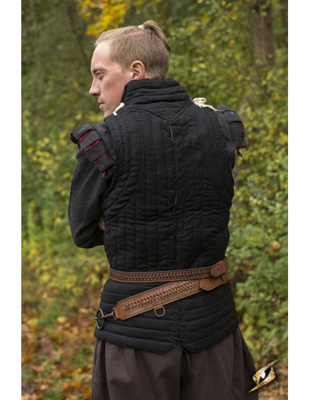 Braided medieval belt with baldric