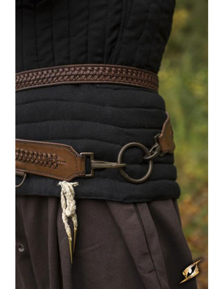 Braided medieval belt with baldric