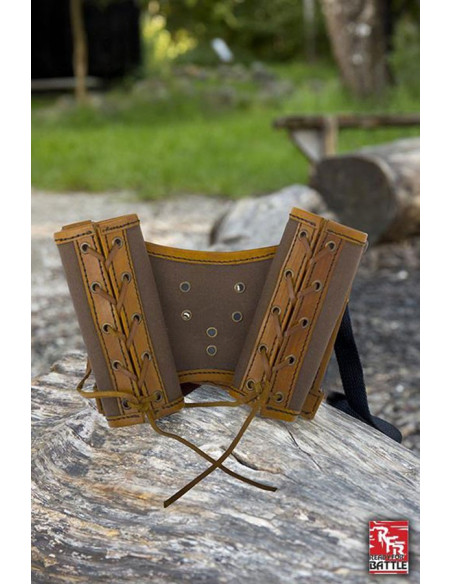 Tahalí double for the back, brown