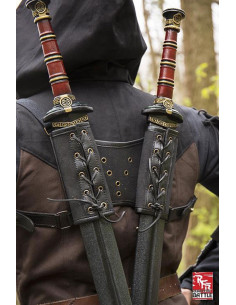 Tahalí double for the back, brown 2