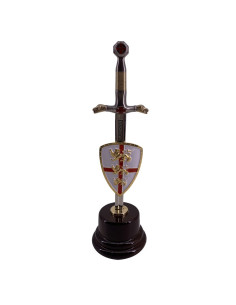 Mini-sword with mini-shield and base of Ricardo Corazón...