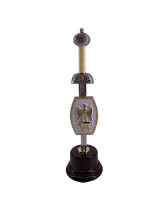 Mini-sword with mini-shield and base of the Roman Legion