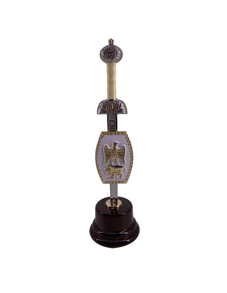 Mini-sword with mini-shield and base...