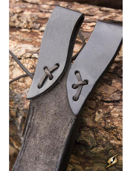 Scabbard with baldric straight blade...
