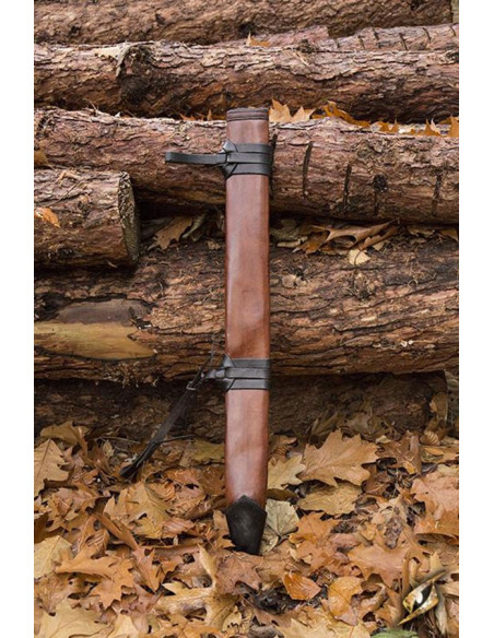 Long leather scabbard, left hand