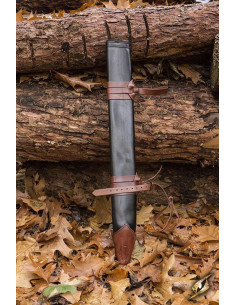 Medium leather scabbard, right hand