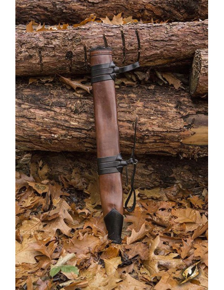 Medium leather scabbard, right hand