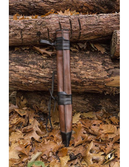 Medium leather scabbard, right hand