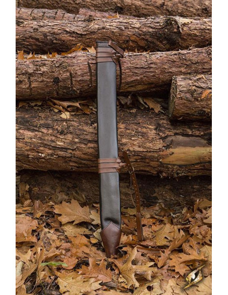 Long leather scabbard, right hand