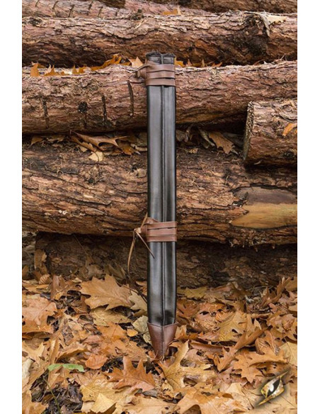 Long leather scabbard, right hand