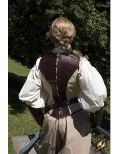 Medieval leather rogue corset 2