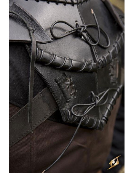 Black Leather Elf Gorget