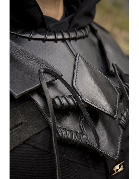 Black Leather Elf Gorget