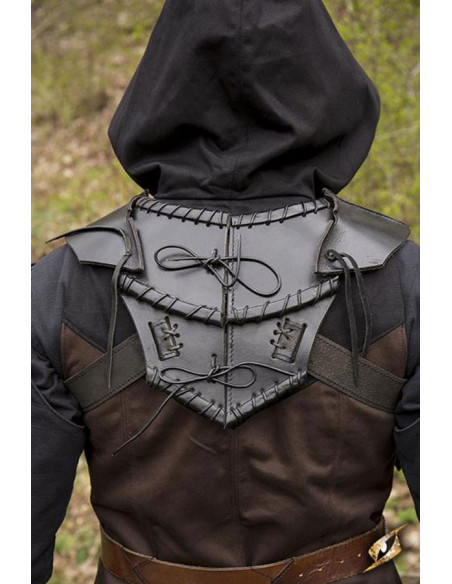 Black Leather Elf Gorget