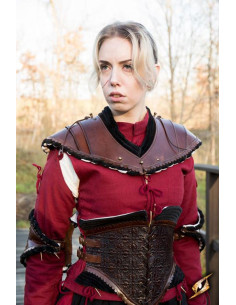 Dark Brown Noble Shoulder Gorget