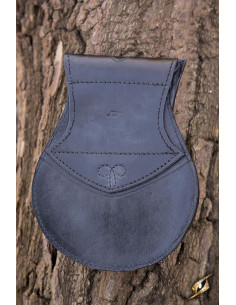 Elven black leather bag 2