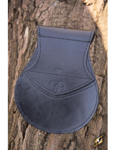 Elven red-black leather bag 2