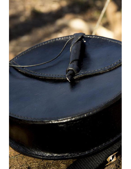 Black Round Medieval Bag