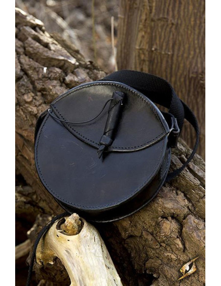Black Round Medieval Bag