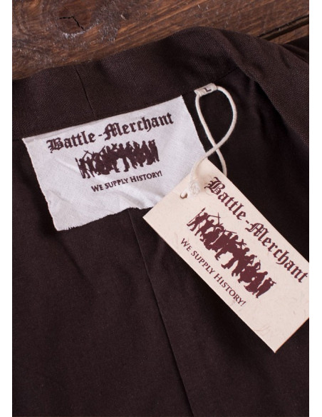 Viking tunic Klappenrock Bjorn in brown