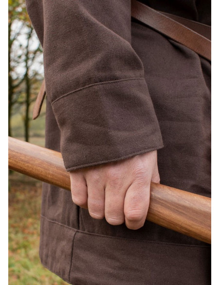 Viking tunic Klappenrock Bjorn in brown