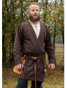 Viking tunic Klappenrock Bjorn in brown