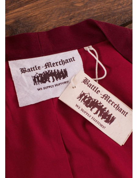 Viking tunic Klappenrock Bjorn in red