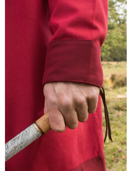 Viking tunic Klappenrock Bjorn in red